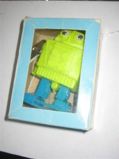 Mechanical mini walking Robot ( groen/blauw ) 