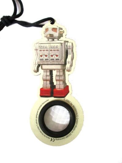 Robot hanger drakenoog grijze robot