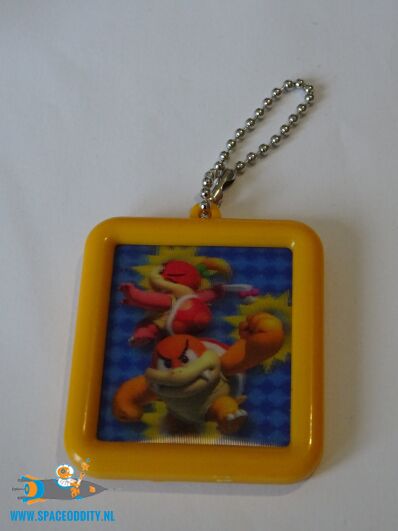 Super Mario 3D Land sleutelhanger nummer 3 gele rand