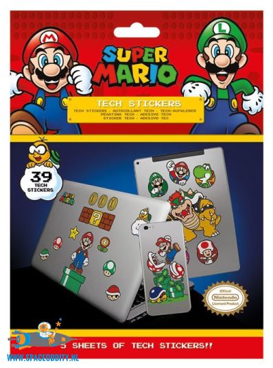 Super Mario tech sticker set
