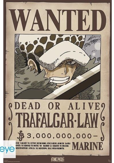 One Piece poster Wanted Law Wano
