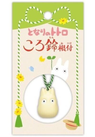 Studio Ghibli My Neighbor Totoro bell charm strap white Totoro