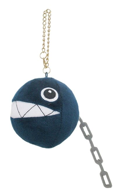 Super Mario pluche All Star collection keychain Chain Chomp