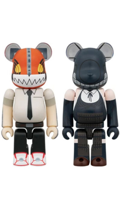 Chainsaw Man en Bomb Bearbrick 2-pack