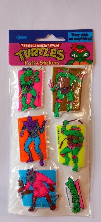 amsterdam-vintage merch-nederland-te koop-TMNT vintage puffy stickers Splinter