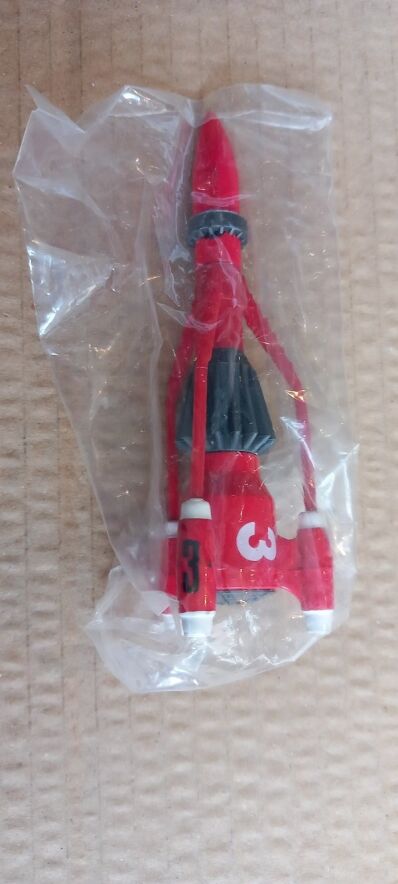 amsterdam-vintage-speelgoed-winkel-Thunderbirds Thunderbird 3 diecast model in een mail away doosje